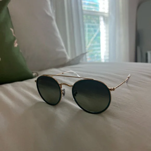 Round Double Bridge Raybans - Picture 4 of 5